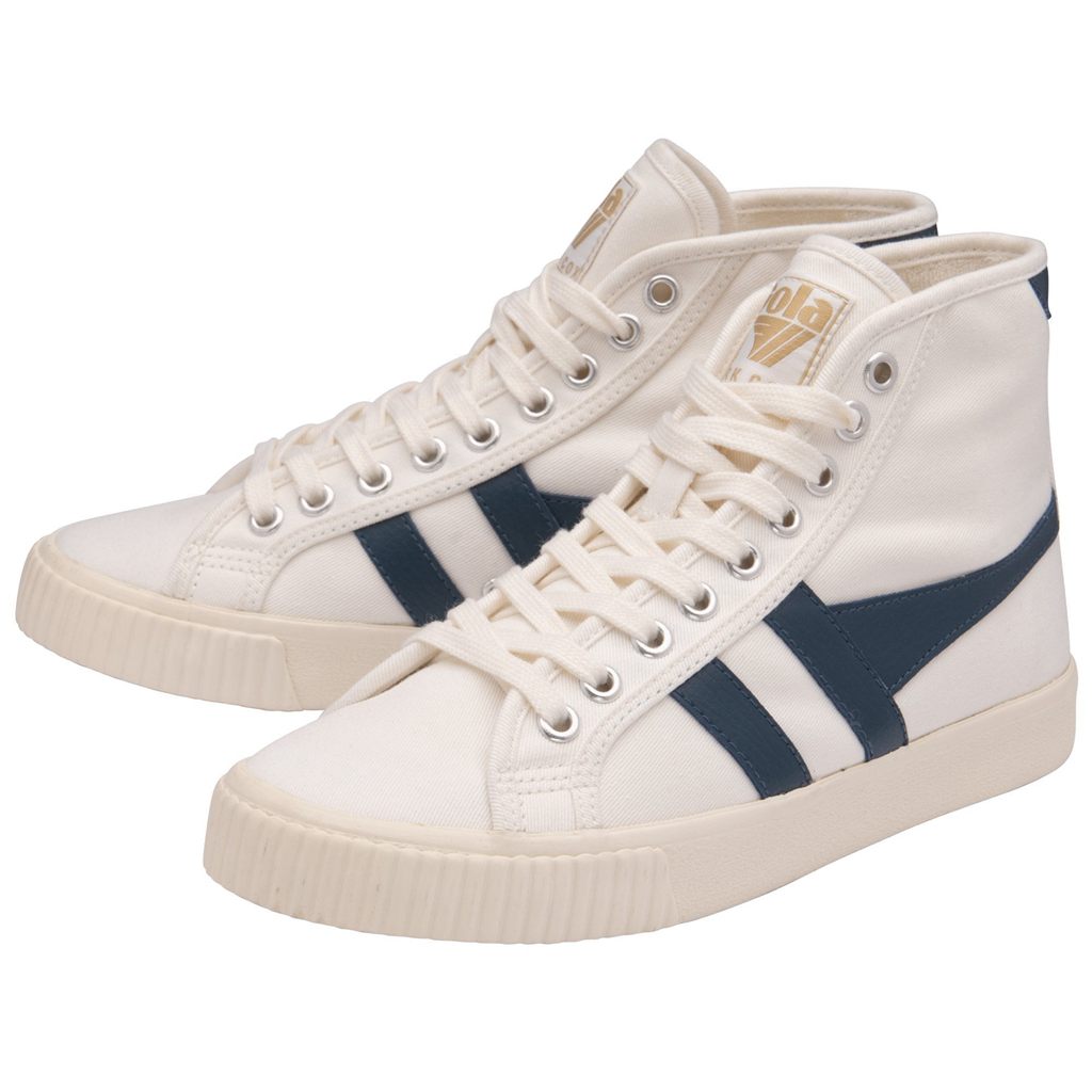 Gola Vegan Classics Tennis Mark Cox High Sneakers Blancas Azules España | TIV-521048