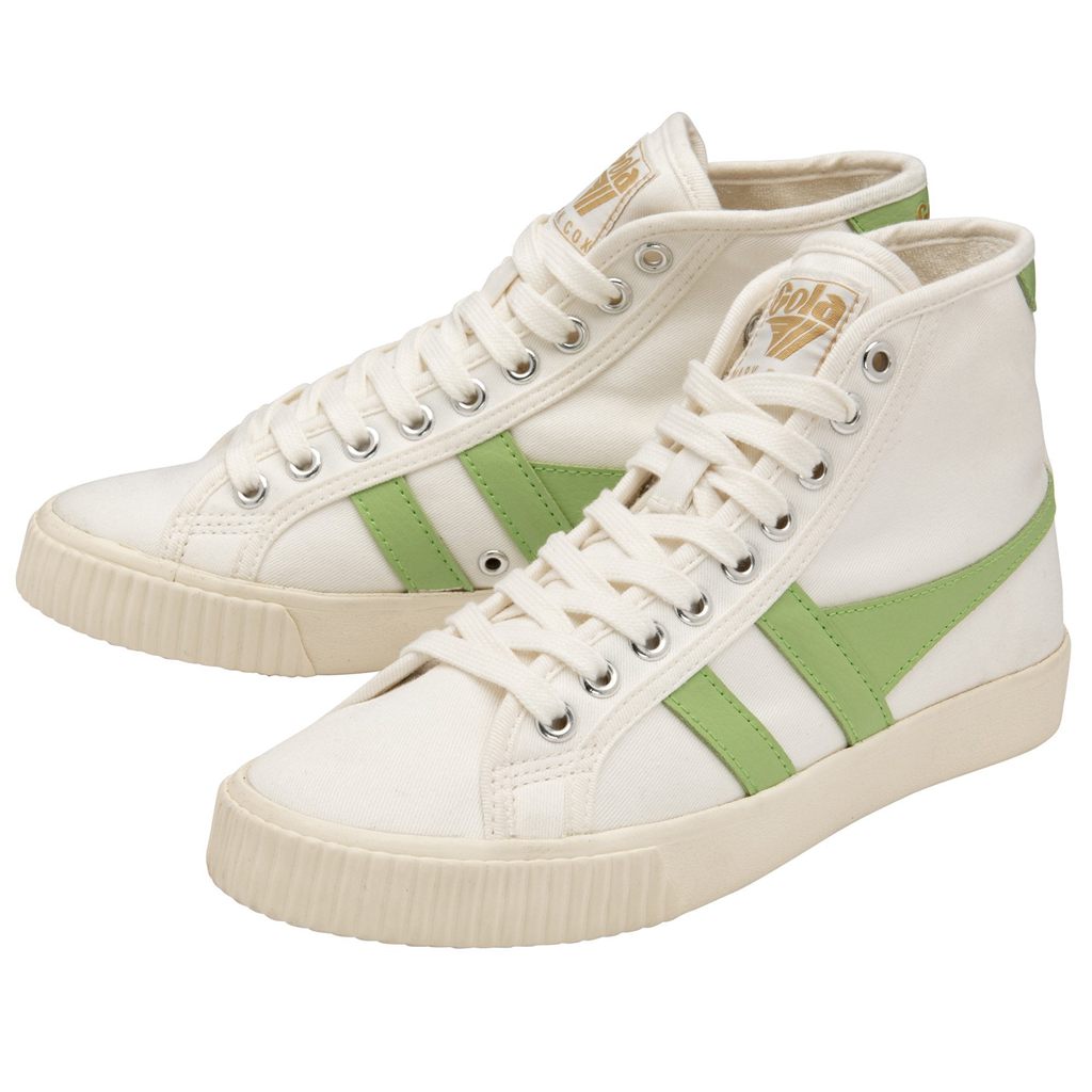 Gola Vegan Classics Tennis Mark Cox High Sneakers Blancas Verde España | WCF-702361