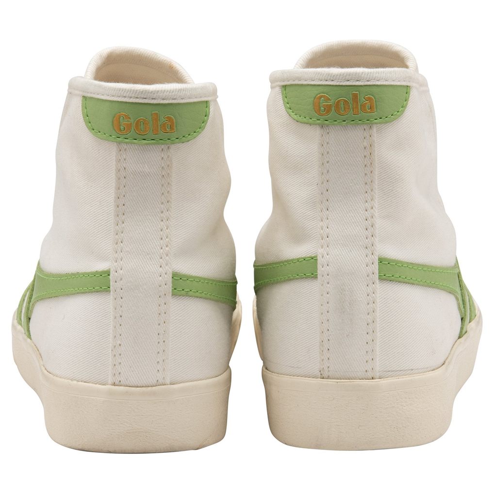 Gola Vegan Classics Tennis Mark Cox High Sneakers Blancas Verde España | WCF-702361