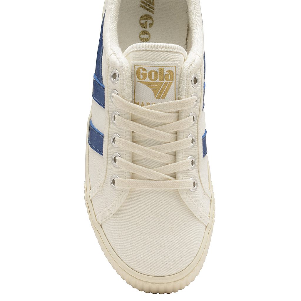Gola Vegan Classics Tennis Mark Cox Sneakers Blancas Azules España | QPY-302185