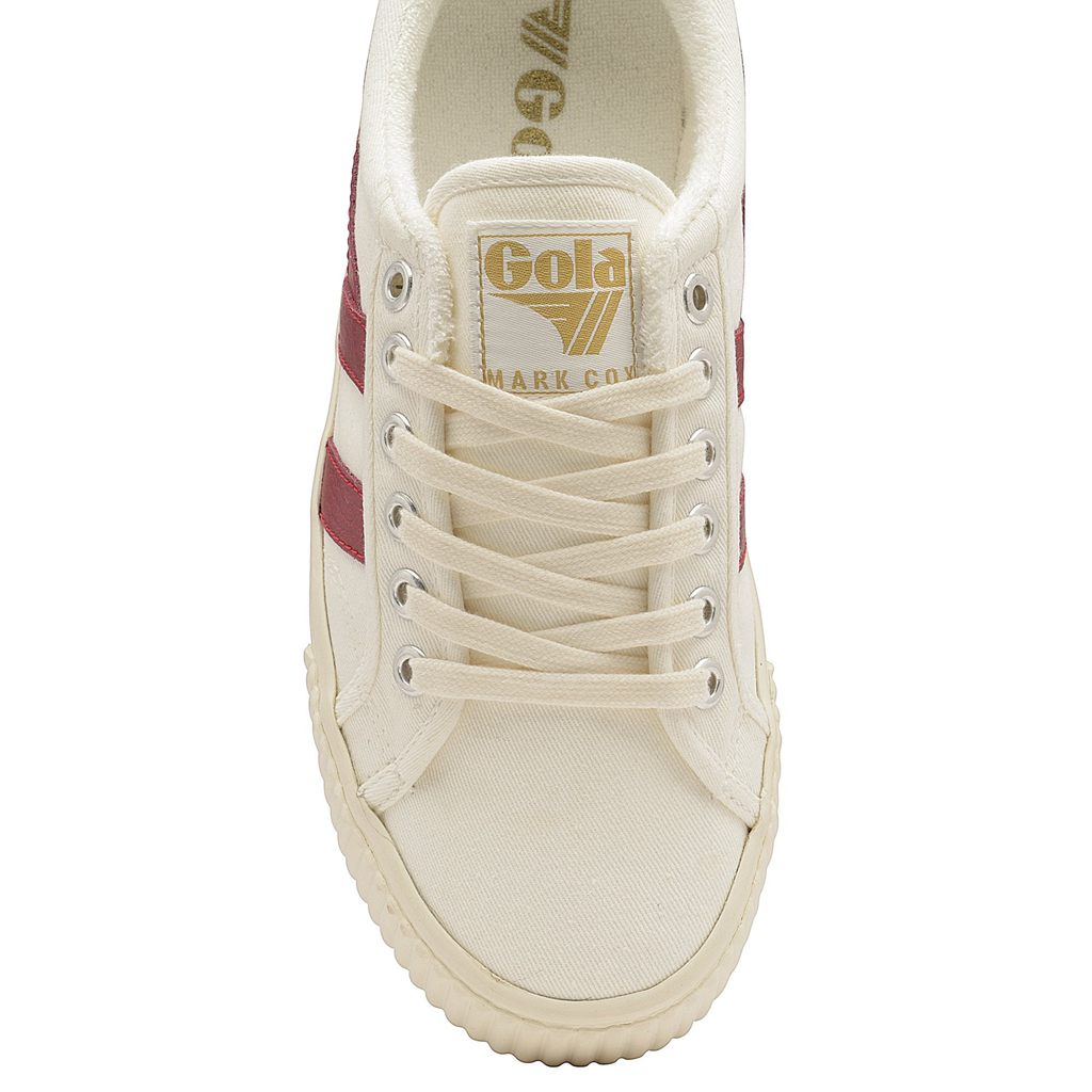 Gola Vegan Classics Tennis Mark Cox Sneakers Blancas Rojas Oscuro España | XCJ-982740