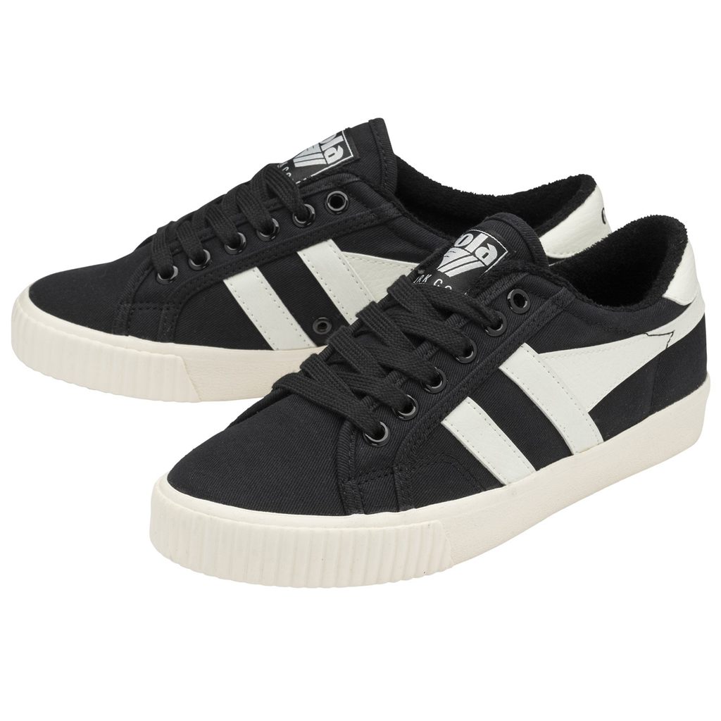 Gola Vegan Classics Tennis Mark Cox Sneakers Negras Blancas España | MJE-631824