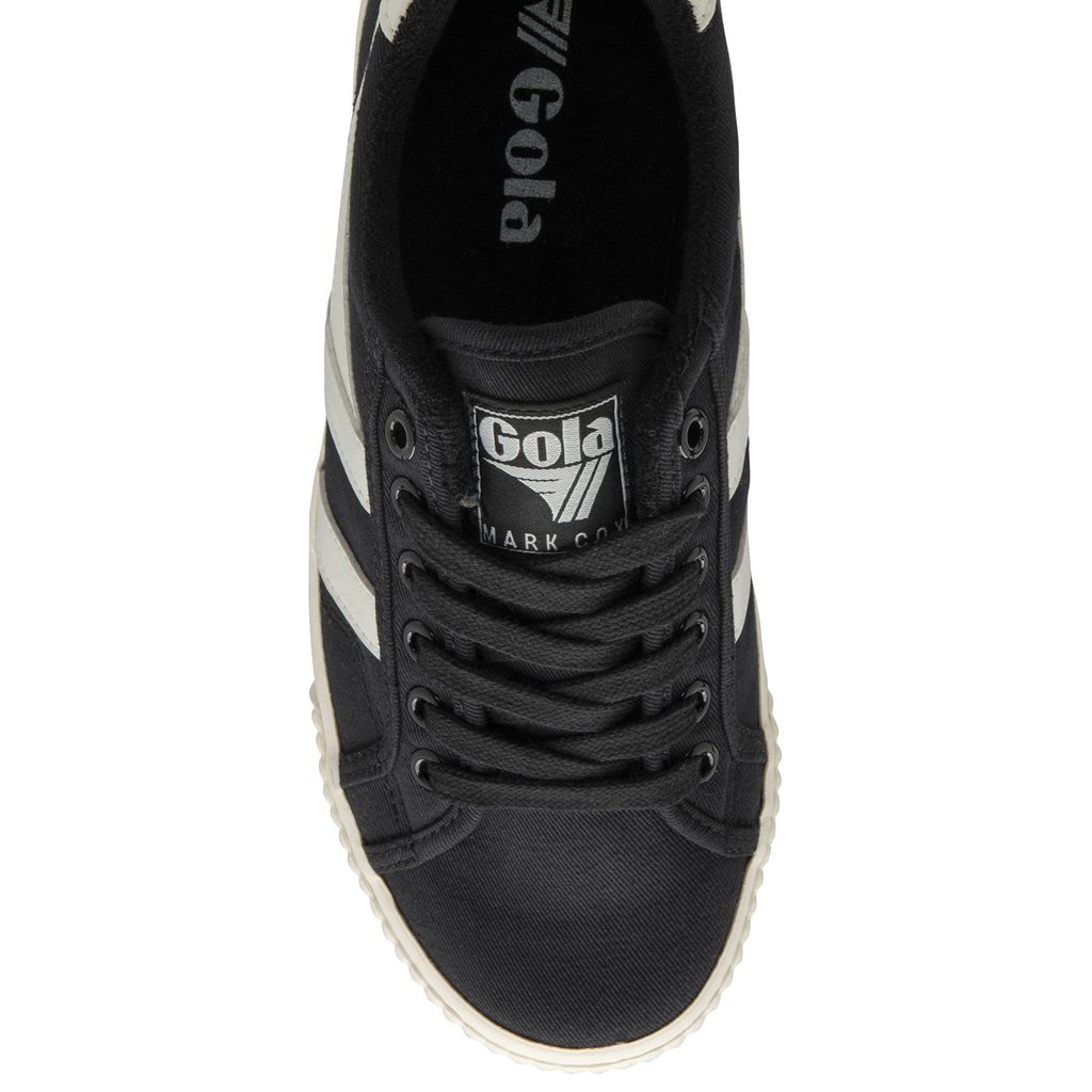Gola Vegan Classics Tennis Mark Cox Sneakers Negras Blancas España | MJE-631824